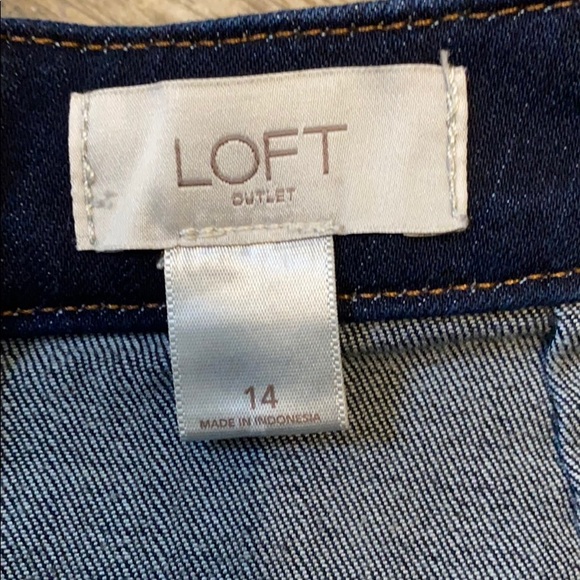 Donated- EUC loft denim skirt - Picture 3 of 6